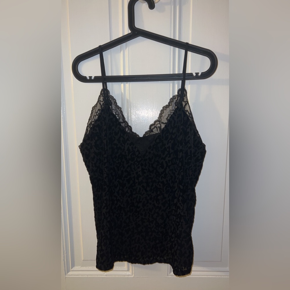Cheetah Print Tank Top w Lace - White House Black Market. Lightly worn.